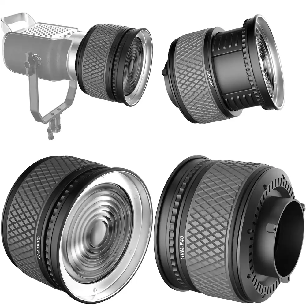 Photography Lighting Design - Lensa Fresnel Resmi GVM F40 dengan