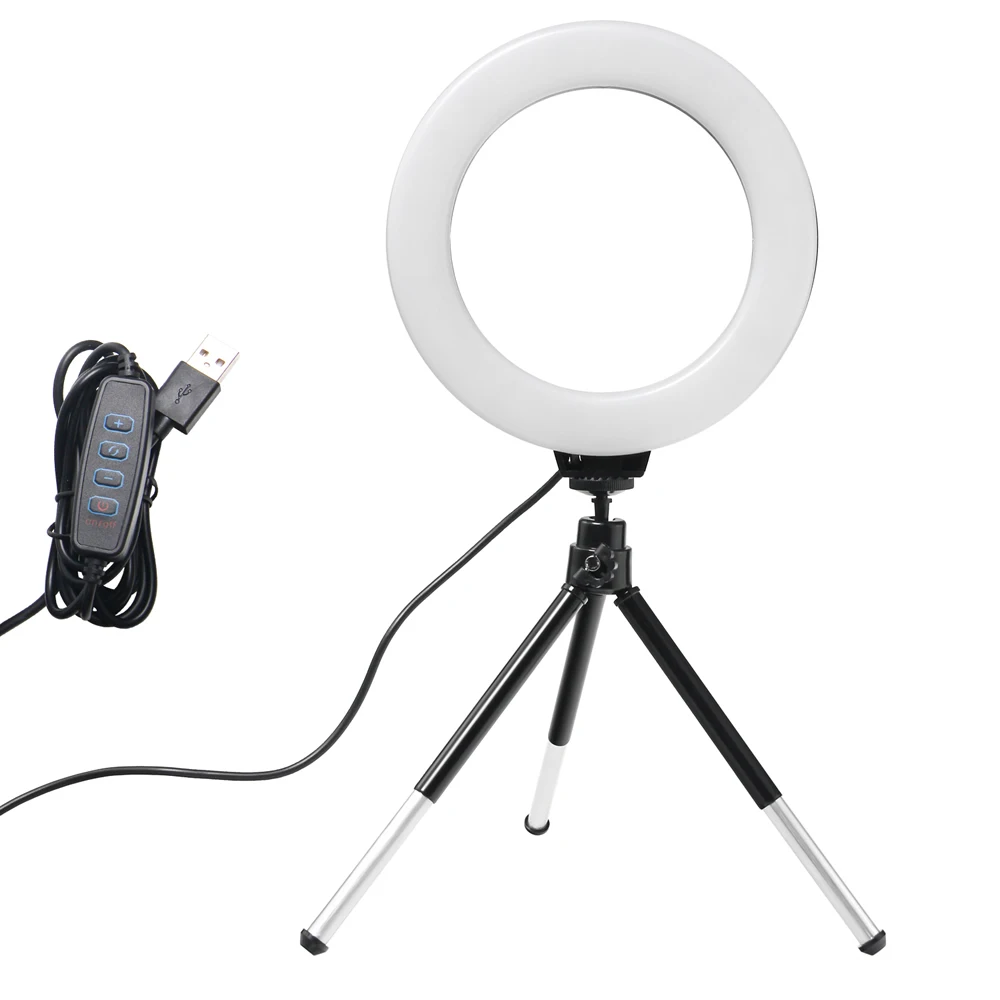 Photography Lighting Set Up - Lampu LED Mini Selfie Ring Light