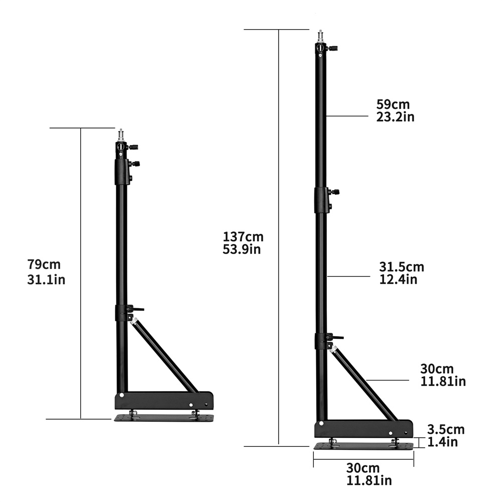 Lampu Sorot fotografi pemasang - Photography Lighting Triangle ulasan dan harga