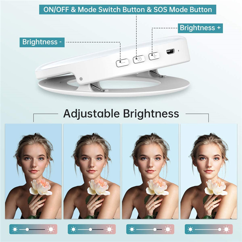 Lampu klip LED portabel, lampu - Photography Lighting Set Up ulasan dan harga