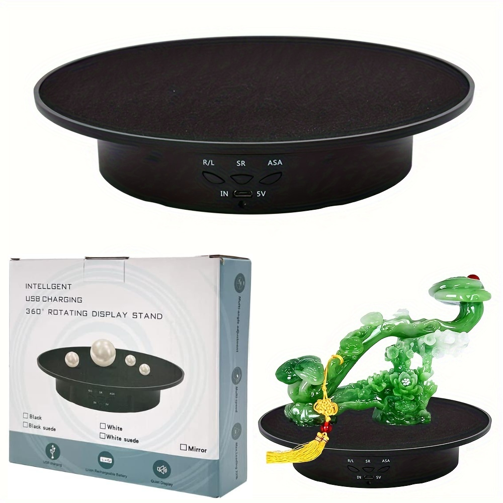 Meja putar listrik 20 cm/7.87  - Photography Lighting Material ulasan dan harga