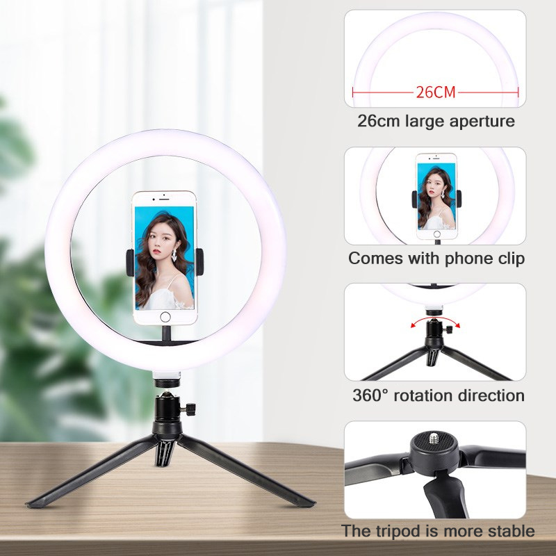 Lampu Ring Led 26cm untuk Trip - Photography Lighting Set Up ulasan dan harga