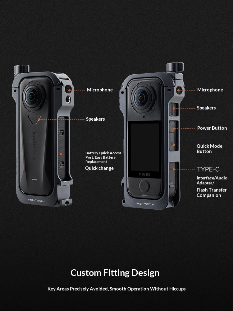 Cage Kamera PGYTECH untuk Inst - Insta360 Camera X4 ulasan dan harga