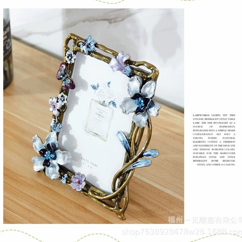 Bingkai foto retro logam mewah - Photography Lighting Material ulasan dan harga