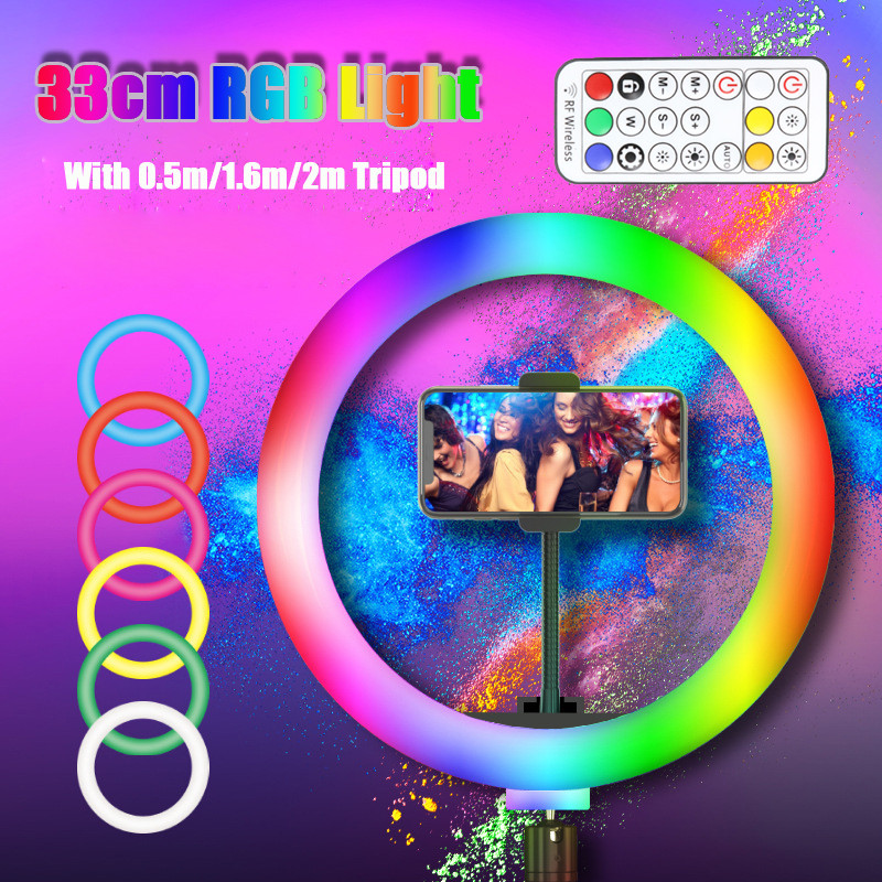Lampu Cincin Swafoto Led RGB 1 - Photography Lighting Set Up ulasan dan harga