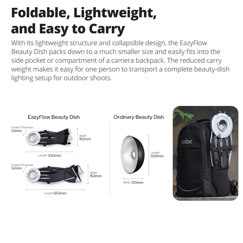 Godox EazyFlow Beauty Dish 65/ - Photography Lighting Design ulasan dan harga