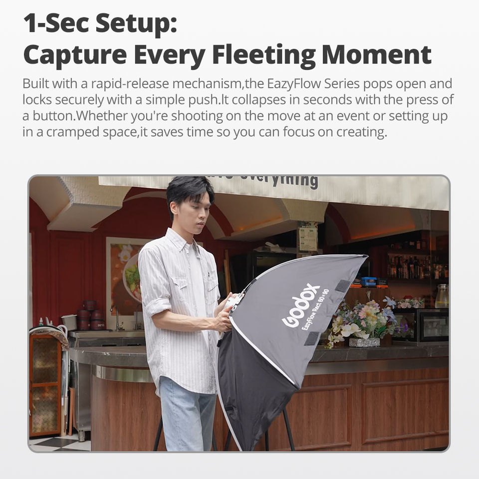 Godox EazyFlow seri Softbox Li - Photography Lighting Set Up ulasan dan harga