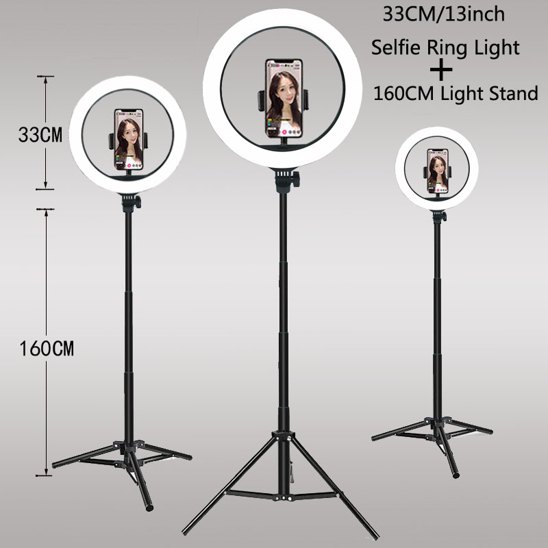 Lampu Ring LED 26 33CM dengan  - Photography Lighting Set Up ulasan dan harga